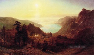 Lago Donner desde la cumbre Albert Bierstadt Pinturas al óleo